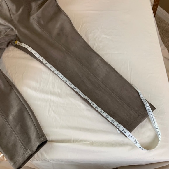 Andrew March taupe faux‎ suede pants XL NWT - Picture 9 of 9